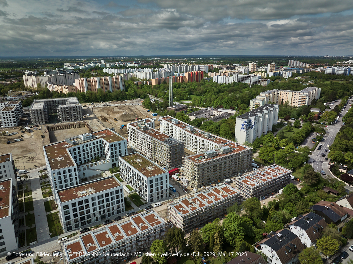 17.05.2023 - Pandion Verde und Baustelle Alexisquartier in Neuperlach
